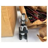 Assorted Model Train Tracks & Accessories - HO & N Scale Rails, Turnouts & Cars & Microscope