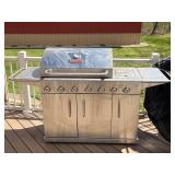 Hudson Grills 4-Burner Gas Grill with Rotisserie