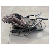 Camouflage Folding Ground Blind Chair with Backpack Carrier - 350 LBS Capacity