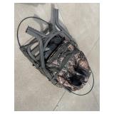 Camouflage Folding Ground Blind Chair with Backpack Carrier - 350 LBS Capacity