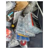 Assorted Hardware Lot - Bolts, Nuts, Screws, Washers & WD-40 Sprays - content quantities unverified