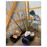 Assorted Garden Tools & Accessories - Plant Cages, Tarps & More