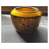 Berezka Khokhloma Style Russian Lacquered Wood Bowl & Lidded Jars Set