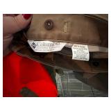 Columbia Sportswear Two-Tone Field Jacket with Orange Patch Highlights & 2 Pair of Pants