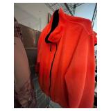 Dunn's Since 1950 Orange Quilted Zip-Up Jacket - Size XL & 2 Additional Vests