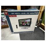 TruTech 19' HDTV & DVD & PC Monitor - 3-In-1 LCD Display