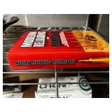 Vertical Metal Storage Rack w Contents Included! Gun Digest Books & Pistol Signs & More! Contents quantities unverified - 75' x 24'