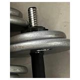 Pair of Adjustable Dumbbells with 2.5 kg Weight Plates