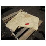 Sandstone remnant, 2" thick, roughl...