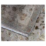 Area Rug 94 x 120 in - Persian Floral Pattern, Light Lavender Tones