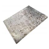 Area Rug 94 x 120 in - Persian Floral Pattern, Light Lavender Tones