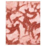 K - Large Red Area Rug with Black Trim