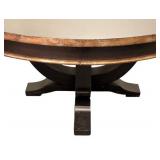 LL - Round Painted Wood Dining Table