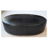 UL - Thomasville Leather Oval Ottoman