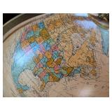 UL - Replogle Heritage 20-Inch Illuminated Globe on Carved Stand