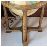 UL - Replogle Heritage 20-Inch Illuminated Globe on Carved Stand