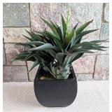 UL - Artificial Yucca Plant in Black Square Planter - 2.5 ft Tall