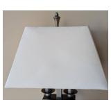 ML - Leather-Trim Table Lamp