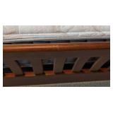 LL - Queen Size Wood Bed Frame with Linens Included