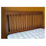 LL - Queen Size Wood Bed Frame with Linens Included