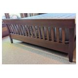 LL - Queen Size Wood Bed Frame with Linens Included