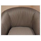 LL - Sam Moore Armchair - Striped Upholstery