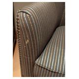 LL - Sam Moore Armchair - Striped Upholstery
