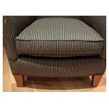 LL - Sam Moore Armchair - Striped Upholstery