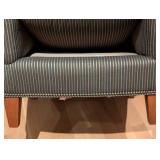 LL - Sam Moore Armchair - Striped Upholstery