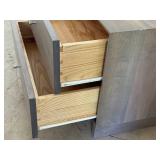 G - Room & Board Hudson Two-Drawer Nightstands, Charcoal Finish (Pair)