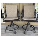 Tropitone Swivel Patio Chairs - Pair, 24-Inch Seat Height, Light Wear