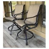 Tropitone Swivel Patio Chairs - Pair, 24-Inch Seat Height, Light Wear