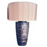 LR - Pair of 30-Inch Decorative Table Lamps with Drum Shades