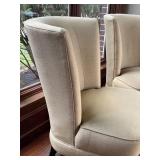 Pair of Upholstered Armless Accent Chairs