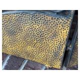 Ornate Three-Panel Wrought Iron Fireplace Screen with Scrollwork