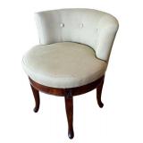 MBR - Frontgate Isabella Swivel Vanity Stool - Tufted Back