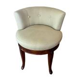 MBR - Frontgate Isabella Swivel Vanity Stool - Tufted Back