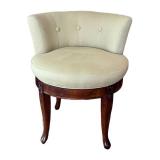 MBR - Frontgate Isabella Swivel Vanity Stool - Tufted Back