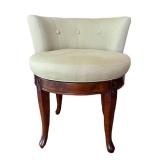 MBR - Frontgate Isabella Swivel Vanity Stool - Tufted Back