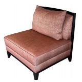 LL - Pair of Swaim Vintage Armless Upholstered Chairs