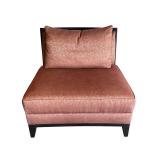 LL - Pair of Swaim Vintage Armless Upholstered Chairs