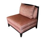 LL - Pair of Swaim Vintage Armless Upholstered Chairs
