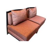 LL - Pair of Swaim Vintage Armless Upholstered Chairs