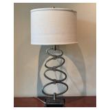 Stylish Table Lamp with Shade - 30in Tall, Includes Extra Shade
