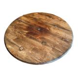 K - Vintage Round Pedestal Dining Table - Adjustable Height, 41-Inch Diameter