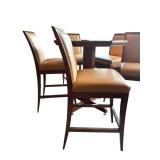 LL - Pub Height Round Table with 5 Swivel Stools