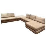 Upholstered Sectional Sofa with Chaise & Corner Ottoman by Swaim