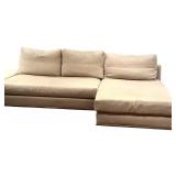 Upholstered Sectional Sofa with Chaise & Corner Ottoman by Swaim