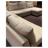 Upholstered Sectional Sofa with Chaise & Corner Ottoman by Swaim