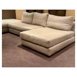 Upholstered Sectional Sofa with Chaise & Corner Ottoman by Swaim